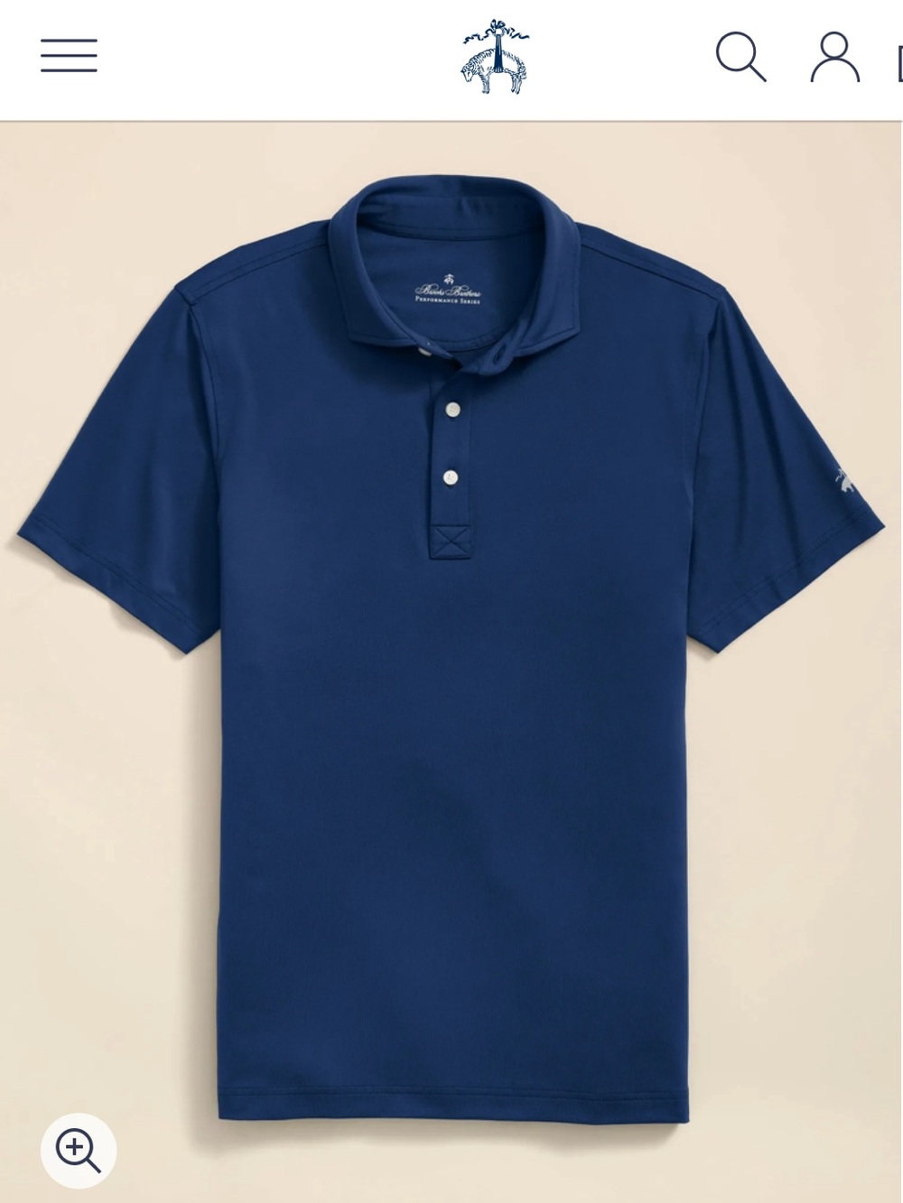 BROOKS BROTHERS Men’s Performance Polo Shirt - Navy